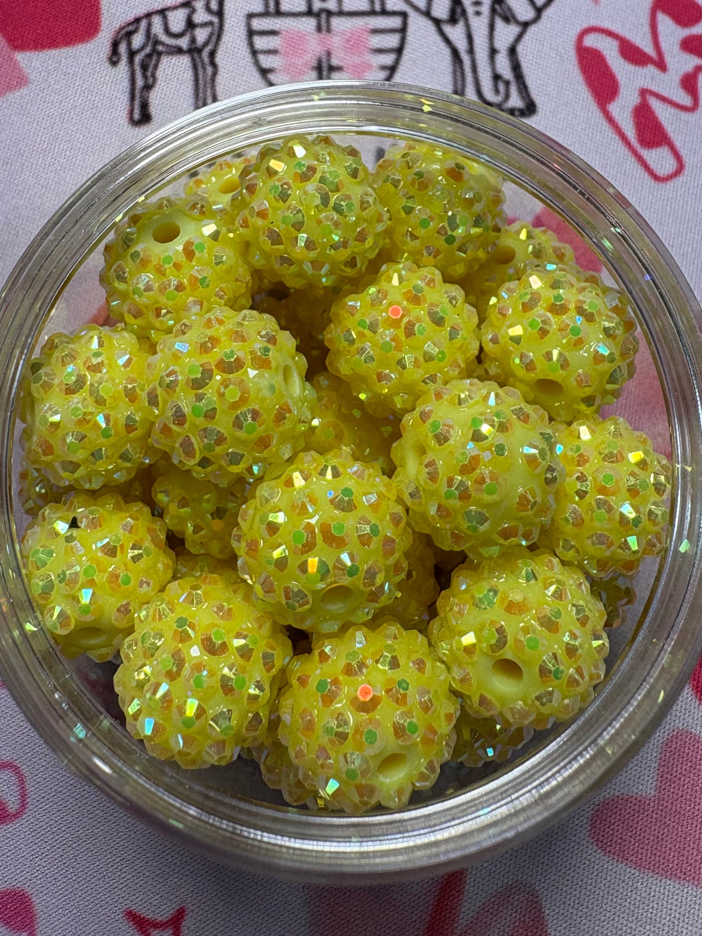 12/14mm  Sparkle Bites Jelly/Rhinestone/Sugar Beads