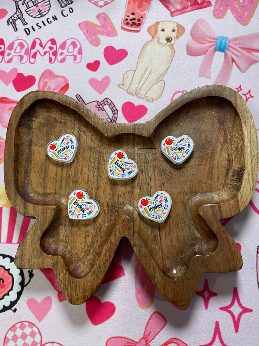 Teacher Heart - Acrylic Focal