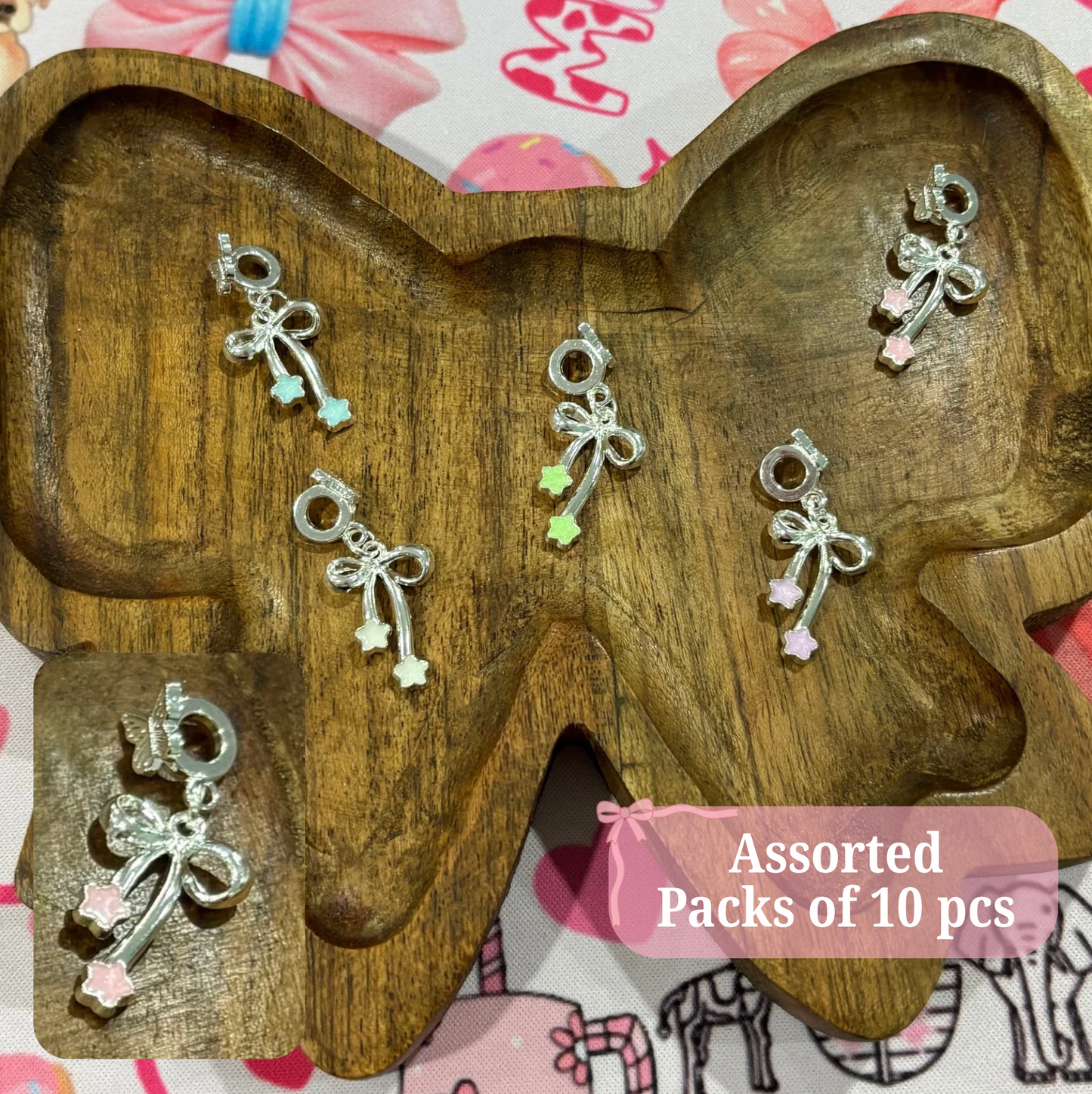 Bail Beads with Charms