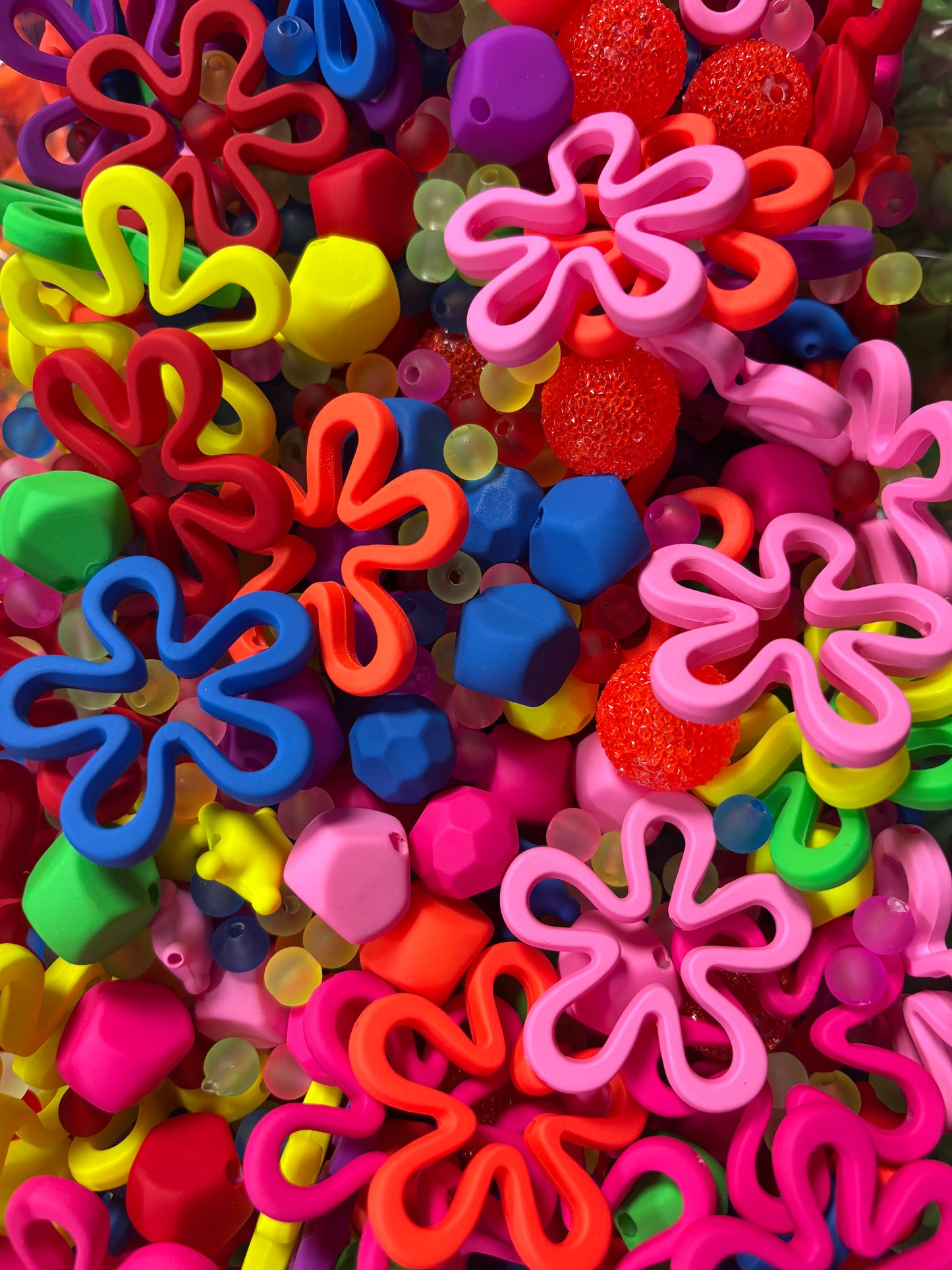 Neon Daisy Bead Mix