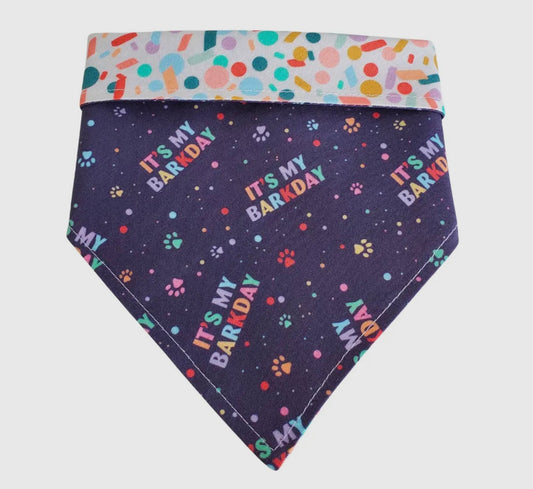 Barkday - Reversible Dog Collar Bandana