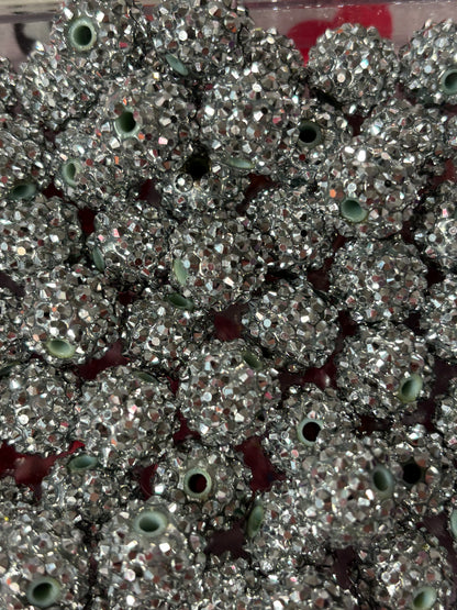14mm sparkle bites jelly/rhinestone beads