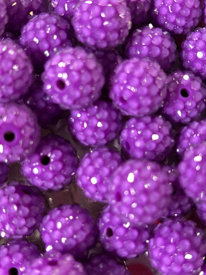 14mm sparkle bites jelly/rhinestone beads