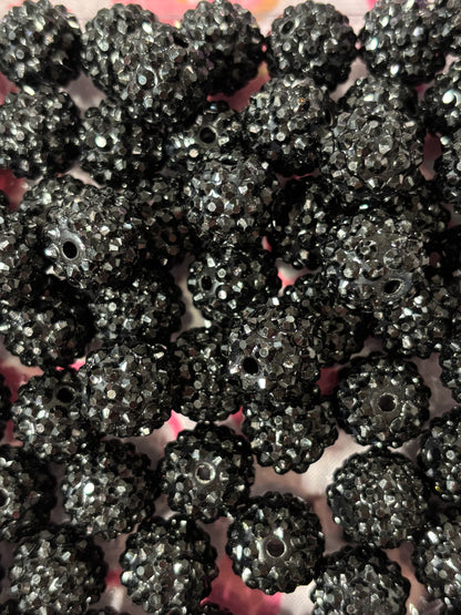 14mm sparkle bites jelly/rhinestone beads