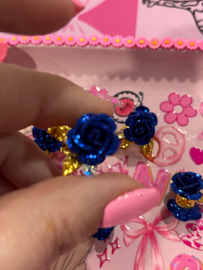 Glitter Floral Stem Bead
