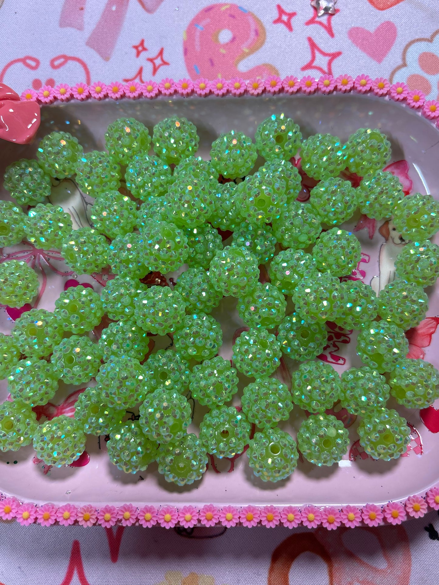 12/14mm  Sparkle Bites Jelly/Rhinestone/Sugar Beads