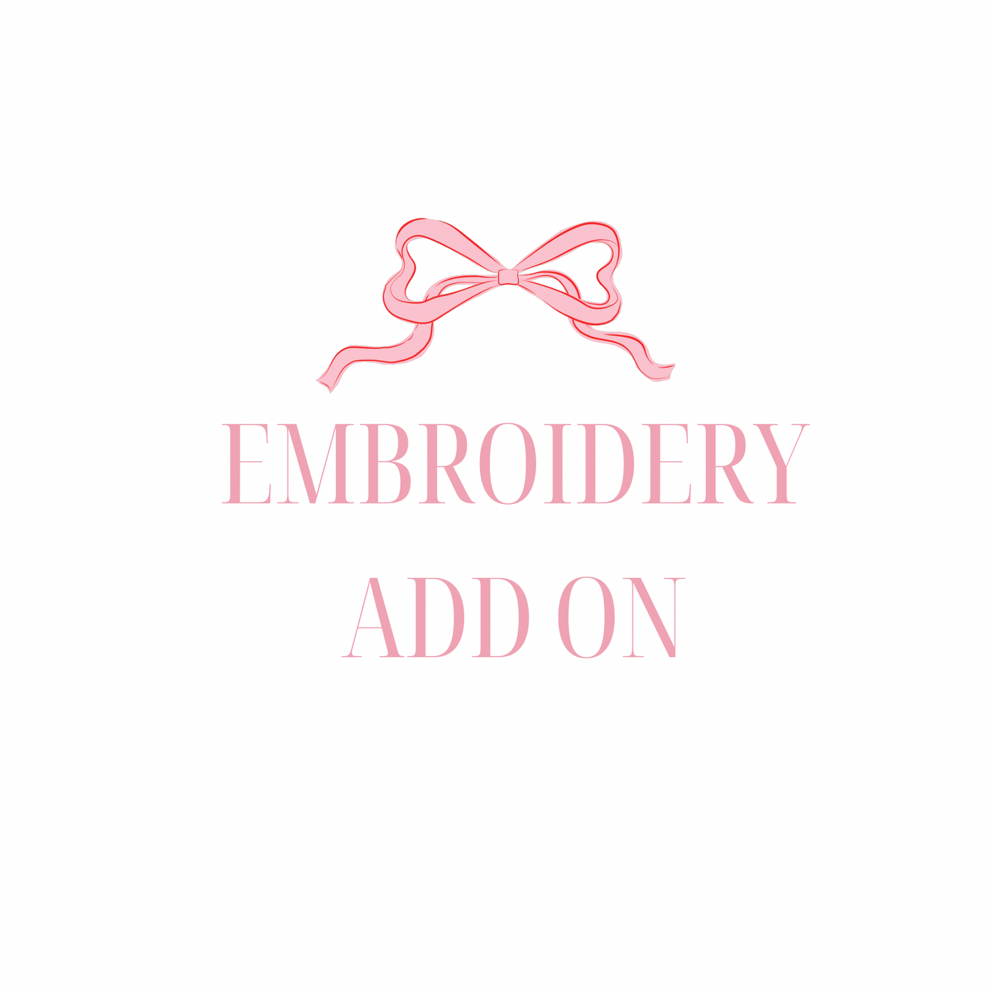 Embroidery Add On