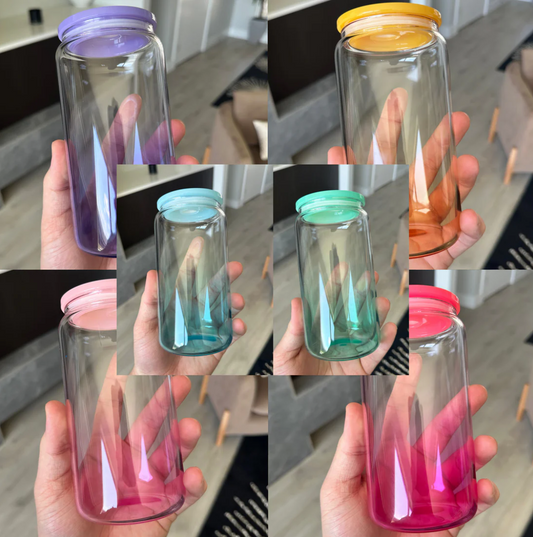 UVDTF Wrap/Decal Ombre Glass Can