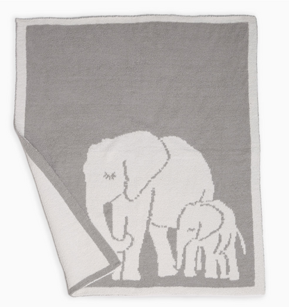 Elephant Print Luxury Soft Throw Blanket