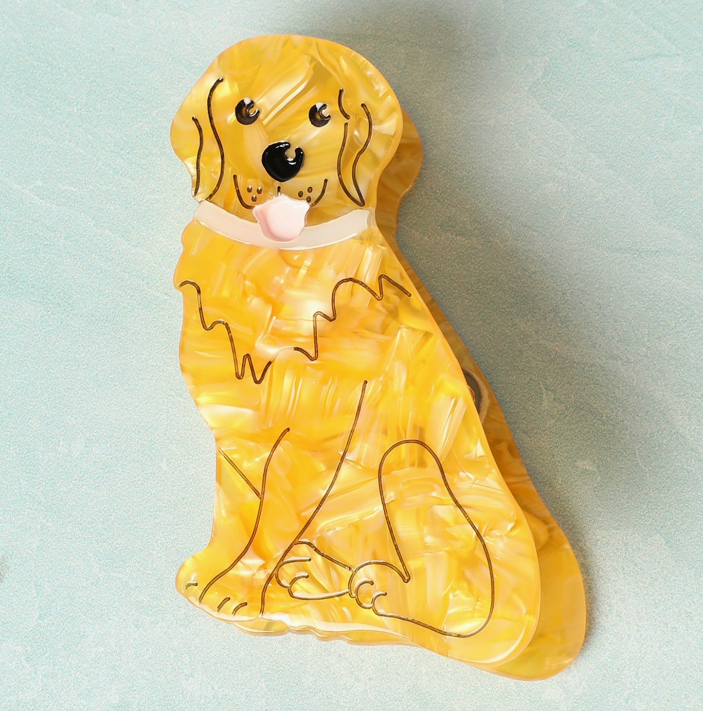 Dog Shaped Hair Claw Clips