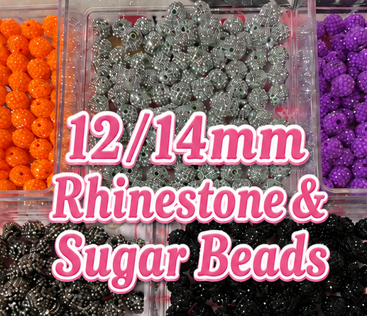 12/14mm  Sparkle Bites Jelly/Rhinestone/Sugar Beads
