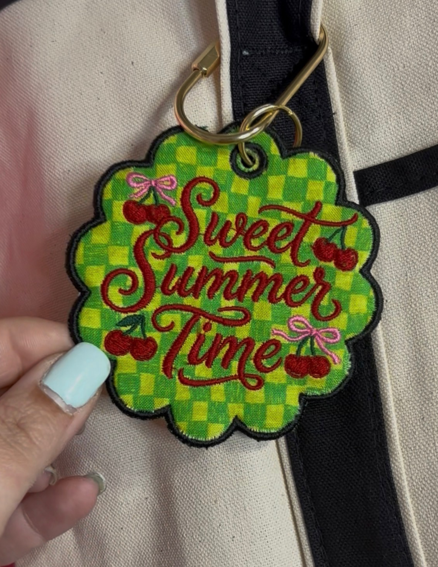 Embroidered Specialty Shape Bag Tag