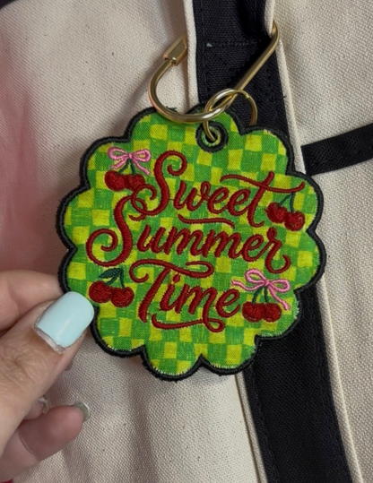 Embroidered Specialty Shape Bag Tag