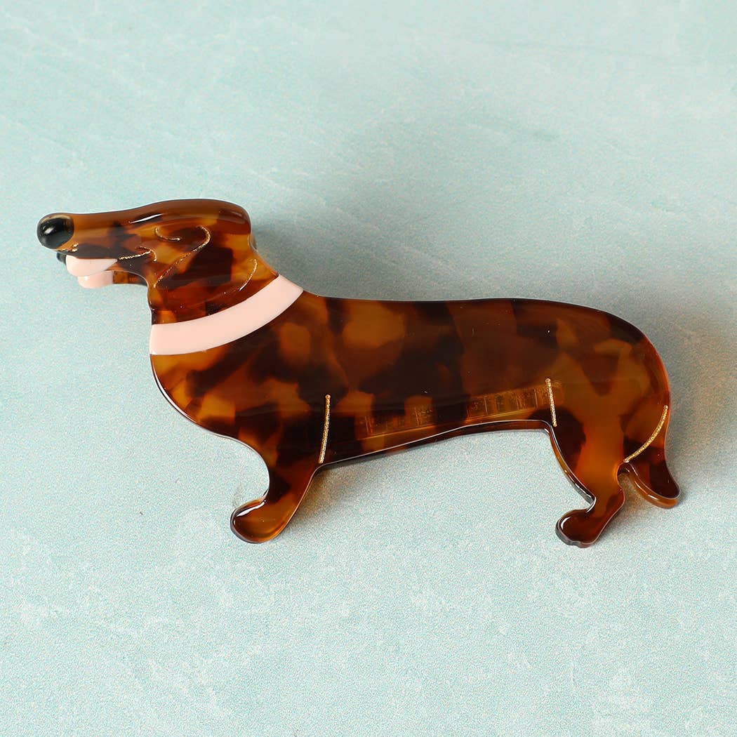 Dog Shaped Hair Claw Clips