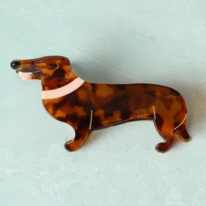 Dog Shaped Hair Claw Clips