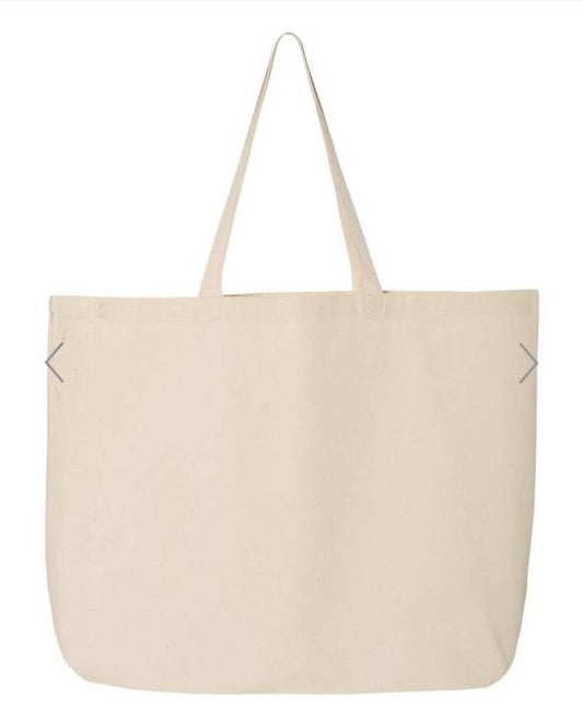 Embroidered Canvas Tote Bag