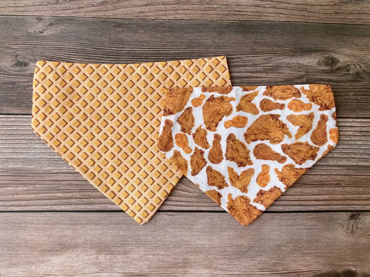 Chicken and Waffles - Pet Bandana | Over the Collar
