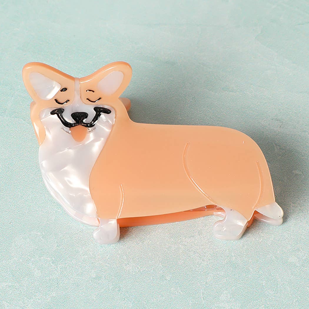 Dog Shaped Hair Claw Clips