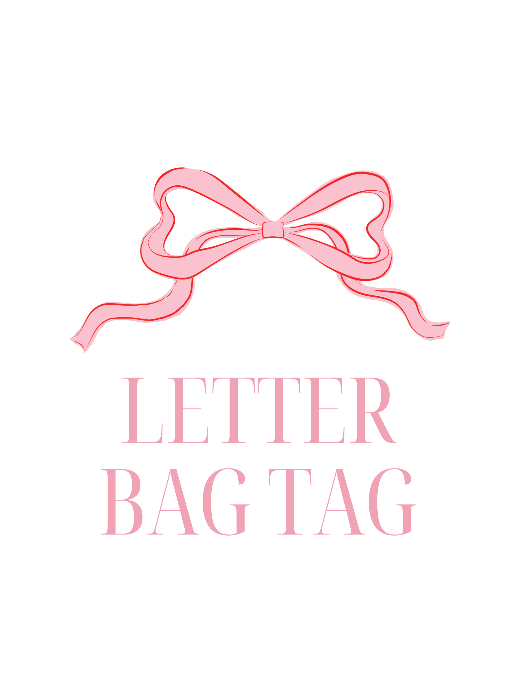 Embroidered Letter Bag Tag – ElliesArkDesignCo